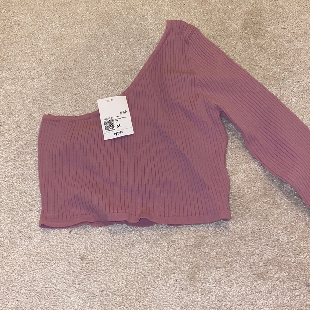 Off the shoulder pink top